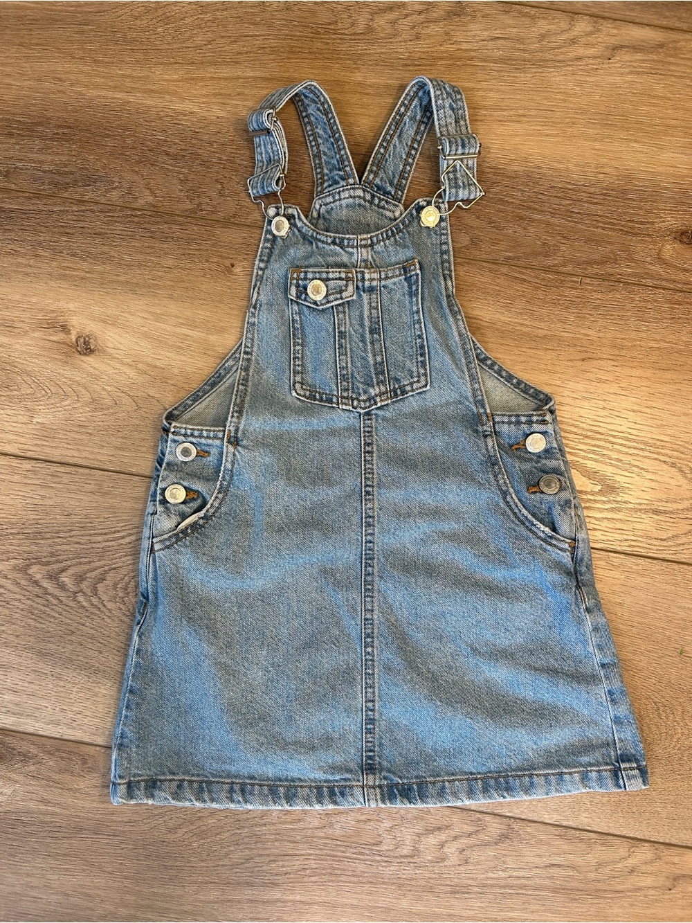 Zara Kids Blue Denim Overall Dress - Jean skirt 7